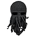 Vbiger Beard Hat Beanie Hat Knit Hat Winter Warm Octopus Hat Windproof Funny for Men & Women Black One Size