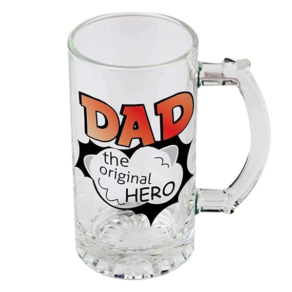 Buy ePrintMonk Funny and Cool Quote Dad The Original Hero Printed Beer