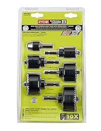 Ryobi ar21081 6 piezas Hex vástago agujero sierra de Kit con velocidad carga Chuck