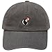 City Hunter C104 Bomb Small Embroidery Cotton Baseball Cap 14 Colors (Charcoal)