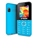 New D'Tech One - GSM Factory Unlocked Basic Feature Phone - Radio - Dual SIM - Music Player - Torch Light - VGA Camera (Blue)
