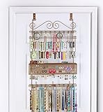 Longstem Overdoor Wall Jewelry Organizer in Bronze - Holds over 300 pieces. Unique patented product - Rated Best!