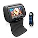 Pyle Car Seat Headrest Dd TV Display Monitor 7 Inch Widescreen with Remote Control, Built In DVD Player, USB/ SD Reader, FM & IR Transmitter for Travel with Movie/ Video, TV, Games - PL74DBK primary