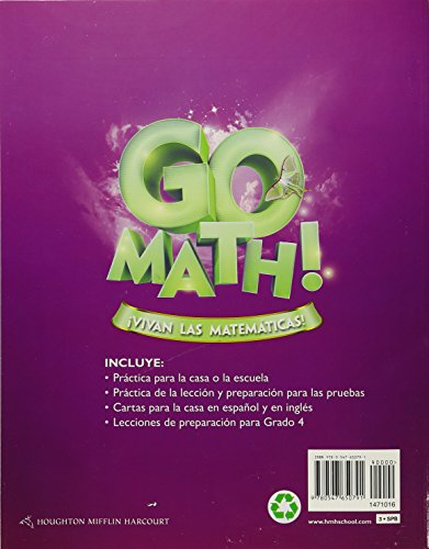 GO Math! Vivan Las matemáticas: Student Practice Book Grade 3 (Spanish Edition)