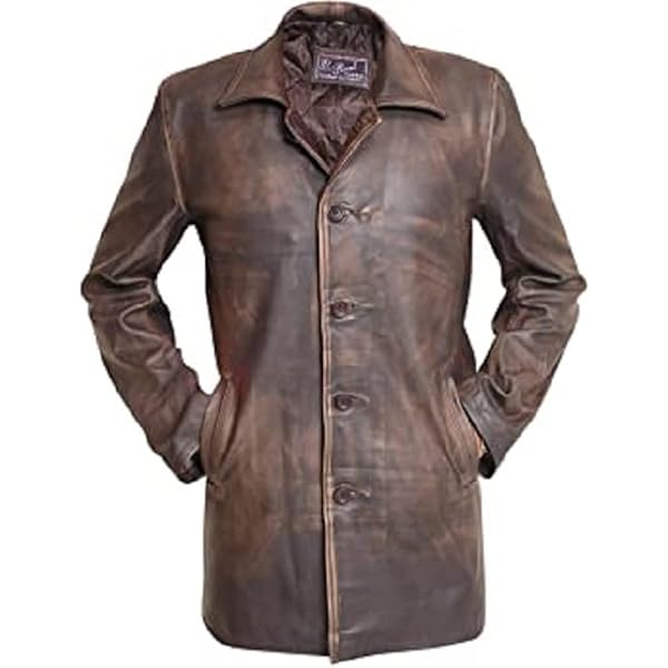 Dean Winchester Supernatural Distressed Brown Real Cowhide Leather