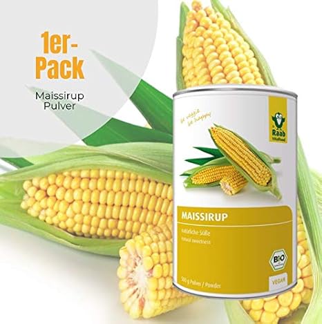 Raab Vitalfood Bio Mais Sirup Pulver Naturliche Susse Zucker Alternative Aus Mais Leicht Loslich Gut Zu Dosieren Vegan Glutenfrei 500 G Amazon De Lebensmittel Getranke