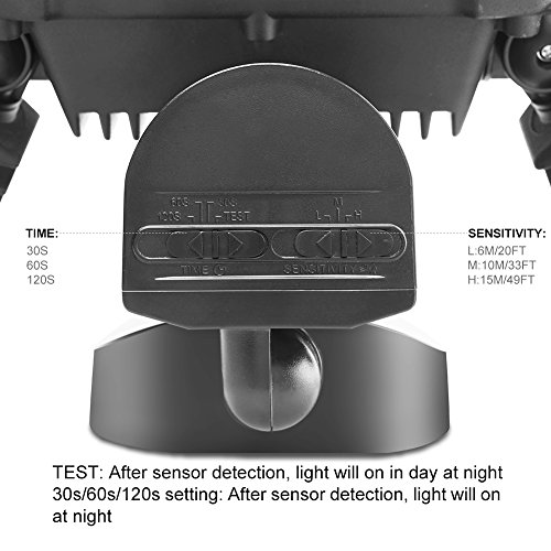39W LED Security Lights Motion Outdoor 3000 Lumen 5000K BBOUNDER Motion Sensor Lights Waterproof IP65 ETL Certificated 3-Head Adjustable Flood Light for Entryways Stairs Yard and Garage - Thumbnail 6