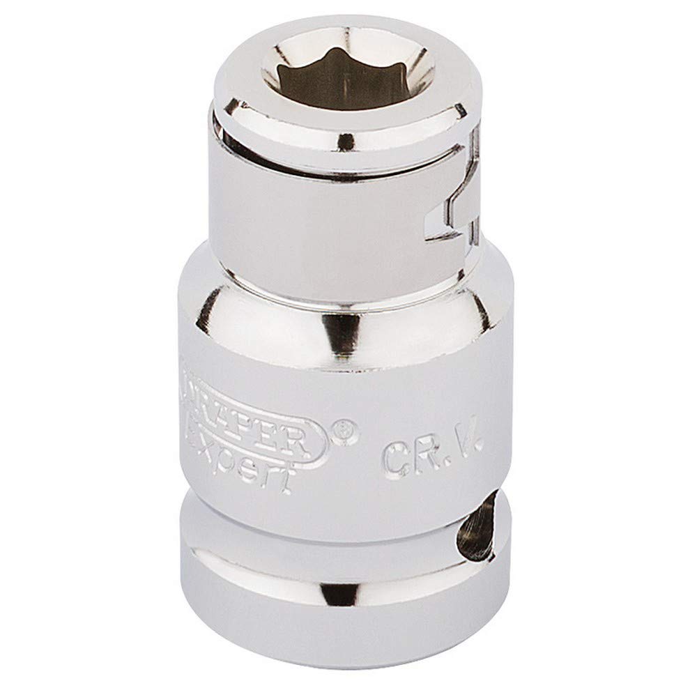 Draper 16810 1/2-Inch Square Drive Bit Holding 5/16-Inch Socket