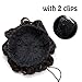 Scrunchy Updo Wavy Straight Hair Bun Drawstring Clip Claw Messy Donut Chignons Synthetic Hairpiece Hair Extension (medium brown-wavy)thumb 4