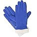 isotoner Women's Smartouch Stretch Fleece Glove with Sherpasoft, Blue Spark, One Size
