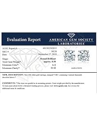 Pendientes de tuerca con diamante certificado H-I de 1 2 ct SI2-I1, oro blanco de 14 K