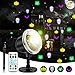 Halloween Projector Lights, KINGWILL Indoor Outdoor Holiday Lights with Remote Control 4Pcs Pattern Light Bead for Halloween Home Party Garden Landscape Wall Decorations