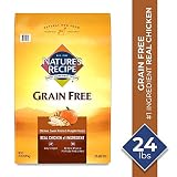 Nature's Recipe Grain Free Easy to Digest Dry Dog Food, Chicken, Sweet Potato & Pumpkin Recipe, 24-Pound
