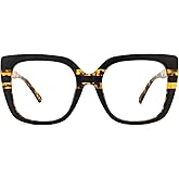 Zeelool Readers Stylish Oversized Square Reading Glasses Blue Light Blocking for Women Brenda ZOP02126