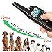 F-color Dog Training Collar with Remote - Waterproof Dog Shock Collar for Dogs with Anti-Lost Light Beep Vibration Shock (1-Pack PVC Collar in Black)