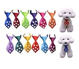 NEW Dog Cat Ties, Glow in Dark,Dog Ties Paw Print Glow, pet Collar, Dog Collar accessories, Dog Bowtie Holidays 12pcs/Pack