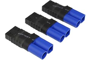 OliYin 3pcs Compatible with TR Female to EC5 Male Adapter Brushless for SCT LiPo Slash(Pack of 3)