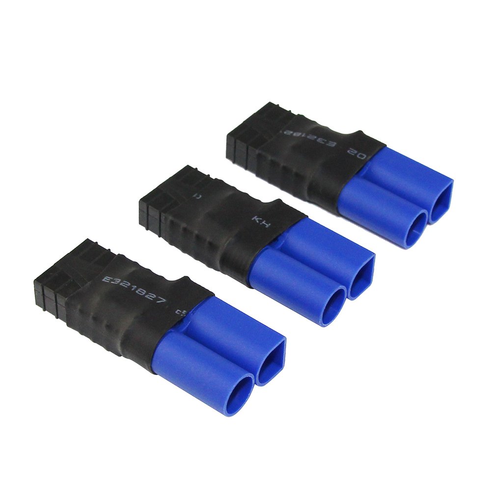 Photo 1 of OliYin 3pcs Compatible with TR Female to EC5 Male Adapter Brushless for SCT LiPo Slash(Pack of 3)