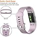 Wepro Replacement Bands for Fitbit Charge 2 HR, Buckle, Lavender, Small
