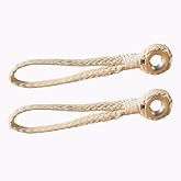 QIQU 2 Low Friction Rings with Loop for Sailing Boat (Ring with Loop, 10x7)