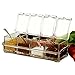 SHSYCER Clear Seasoning Box Acrylic Seasoning Storage Clear Spice Organizer Salt and Sugar Container Condiment Holder Container Spices, with 4PCS Plastic Spoons