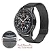 V-MORO Milanese Strap Compatible with Gear S3 Frontier Bands/Galaxy Watch 46mm Band 22mm Black Loop Mesh Stainless Steel Metal Bracelet for Samsung Galaxy Watch 46mm/Gear S3 Smartwatch 6.3