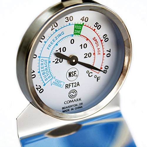 Comark Instruments | RFT2AK | Stainless Steel Refrigerator/Freezer Thermometer