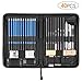 FEMOR Professional Sketching/Drawing Pencil Set, 40 Pieces Sketching Art Kit with Sketch/Graphite Pencils, Erasers, Kit Bag for Adults & Kid Artists