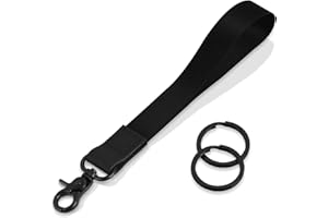 HONZUEN Keychain Lanyard for Women and Men, Wrist Lanyard Key Chain Holder with Key Rings, Wristlet Strap Lanyard for Car Keys ID Badge Wallet Card Holder