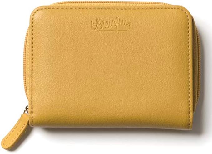 Amazon Co Jp ｈ ｌ アッシュエル レディース 財布 二つ折り ラウンドファスナー イエロー 服 ファッション小物