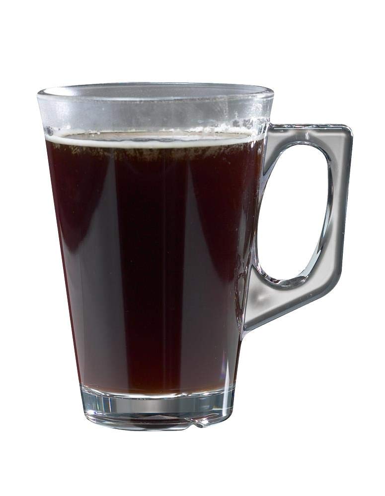 AIOS Pk 4 Ultra-Premium Plastic Coffee Cups 260ml. (Unbreakable) (Dishwasher Safe)