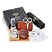 Beard Grooming Travel Kit – Beard Oil Cedarwood, Beard Brush, Beard Comb, Scissor, Beard Balm Wax Butter for Trimming Softening Shaping Conditioning Styling Gift Set by BFWood