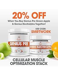 Genius Pre Entrenamiento Polvo - Todos los Preentrenamiento Nootrópico Naturales...