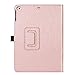 Fintie Case for iPad 9.7 2018/2017, iPad Air 2, iPad Air - [Corner Protection] Premium Vegan Leather Folio Stand Cover, Auto Wake/Sleep for iPad 6th / 5th Gen, iPad Air 1/2, Glitter Pink