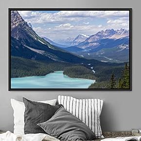 signwin Framed Canvas Wall Art Calming Waters Aerial...