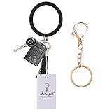 Wristlet Keychain Keyring Bracelet Bangle - Round