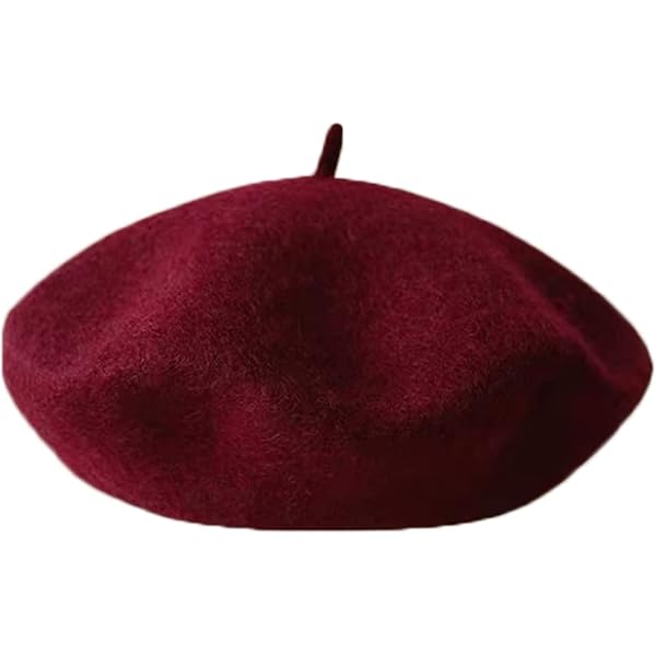 6874 Wool Beret Hat Classic Solid Color French For Women Women Beret Classic French Hat - Elegent Black Wool Beret  main image 2