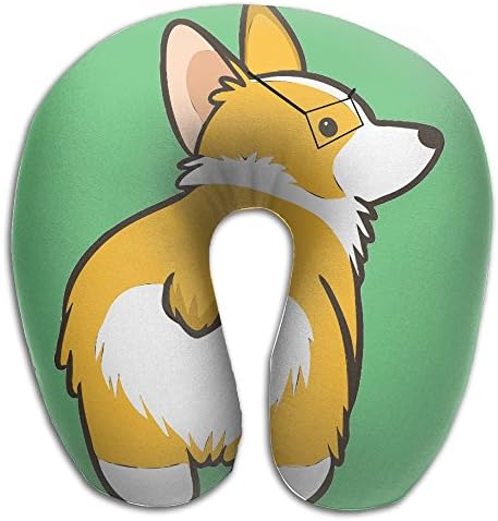 Lesi Yes U-Shape Neck Pillow Memory Foam Comfortable Corgi Butt Indoor Outdoor Travel Airplane Car Office School