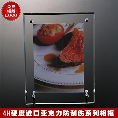 SUUNHHZZZCustom scratch A4 acrylic transparent photo frame set up business certificate ,5+3A4
