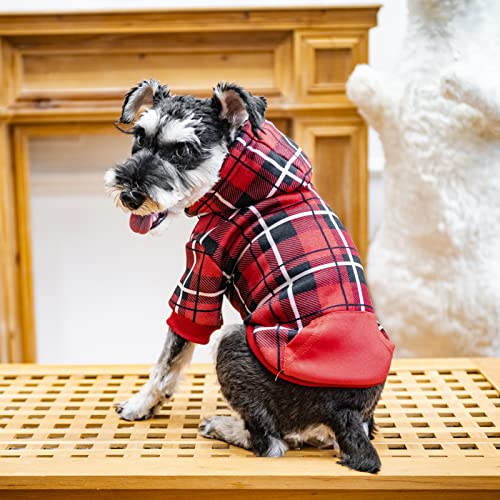 Winter Coat Amazon Dog Hoodies EXPAWLORER Plaid Dog Hoodie British