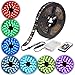 abtong Led Strip Lights Battery Powered RGB Led Strip Rope Lights Waterproof Led Lights with Remote Control Flexible Led Strip Lighting 2M 6.56ft