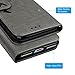 Compatible with iPhone 8 Plus Case, iPhone 7 Plus Wallet Case Embossed Love PU Leather Case TPU Shock Bumper Magnetic Detachable Card Slots Hand Strap Cover for iPhone 7 Plus & iPhone 8 Plus Gray