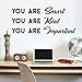 Vinyl Wall Art Decal - You are Smart You are Kind You are Important - 16