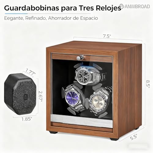 Caja Relojes Automáticos para 3 Relojes