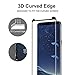 Galaxy S8 Plus Glass Screen Protector, Smiling [2 PACK] 3D Curved Touch Agility Crystal Clear Tempered Galss Screen Protector for Samsung Galaxy S8 Plus 6.2inch (black)