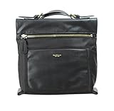 Isaac Mizrahi Womens Fashion Designer Handbags Womens Joan Nylon Leather Crossbody Bag