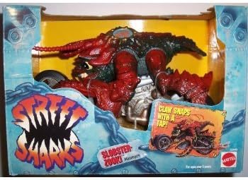 Mattel Street Sharks Slobster Zooki Motorcycle Figure [parallel import goods]
