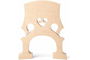 ALOMEJOR 4/4 Cello Bridge Maple Professional Cello Bridge Self Adjusting Fitted Bridge Musical Instrument Accessory for Cello(4/4)