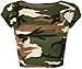 WearAll Women's Print Cap Sleeve Crop Top - Camouflage - US 8-10 (UK 12-14)
