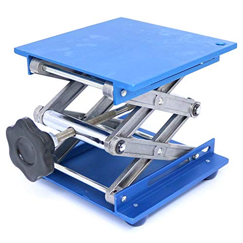 TOOGOO 6inch Aluminum Lab-Lift Lifting Platforms Stand Rack Scissor Lab Jack 150x150x250mm